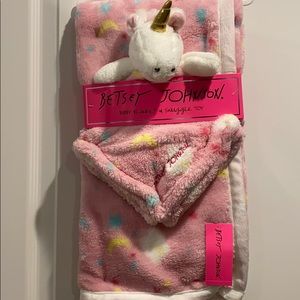 Betsy Johnson Unicorn baby blanket